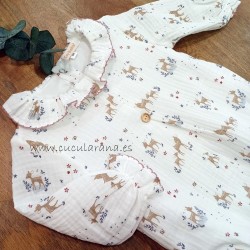 Pelele unisex ciervo beige