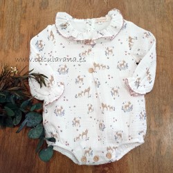 Pelele unisex ciervo beige