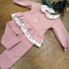 Chandal rosa bebe flores