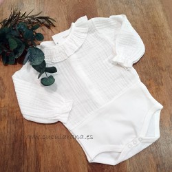 body cuello bebe bambula beige