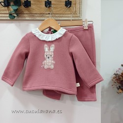 Conjunto Chándal niña rosa...