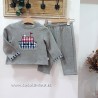 Conjunto Chandal niño gris barco