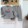 Conjunto Chandal niño gris barco