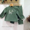 Conjunto Chandal niño verde elefante