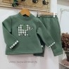 Conjunto Chandal niño verde elefante