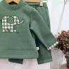 Conjunto Chandal niño verde elefante
