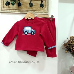 Conjunto Chandal niño rojo kiz