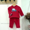 Conjunto Chandal niño rojo kiz