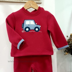Conjunto Chandal niño rojo kiz