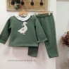Conjunto Chándal niña verde pato de kiz