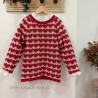 Jersey de niña pink y red de la martinica