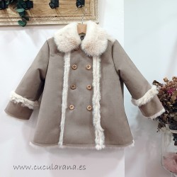 Pelliza cruzado Camel-beige