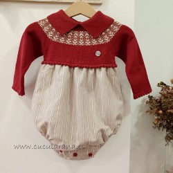 pelele de bebe grante y camel