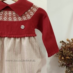 pelele de bebe grante y camel