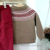Conjunto niño jersey grecas y pantalón pana