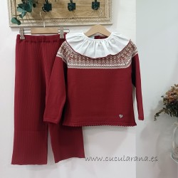 Conjunto niña de punto...
