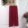 Pantalon de punto niña canale granate