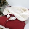 Saco bebe punto grante con muton beige