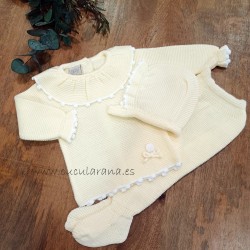 Conjunto jubón con polaina...