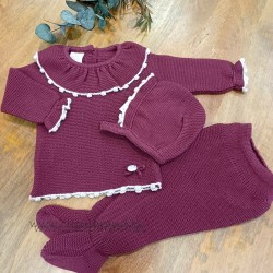 Conjunto jubón con polaina...