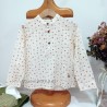 Camisa de niño crudo setas