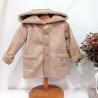 Pelliza capucha camel con borreguito
