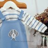 conjunto azul pepa perrito