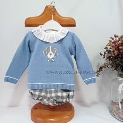 Conjunto niño ranita azul...