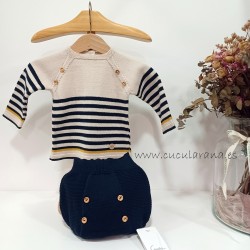 Conjunto bebe ranita azul