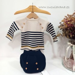 Conjunto bebe ranita azul