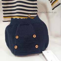 Conjunto bebe ranita azul