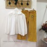 be more blusa cruda blanco dorado
