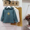 be more blusa cruda blanco dorado