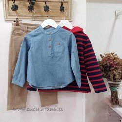 be more camisa niño denim