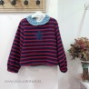 Be more sudadera rayas roja y azul