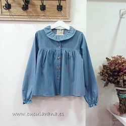 be more camisa niña denim