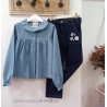 be more camisa niña denim