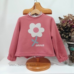 Be more blusa rosa estampado flores