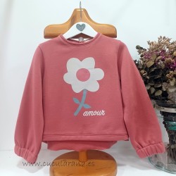 Be more sudadera niña teja amour