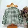 Be more blusa cuadros verde
