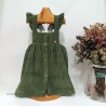be more vestido pana verde olivo