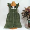 be more vestido pana verde olivo
