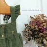 be more vestido pana verde olivo