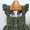 be more vestido pana verde olivo