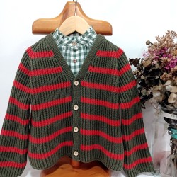 be more chaqueta punto verde rojo