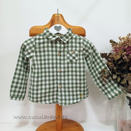 be more camisa bebe cuadro vichy