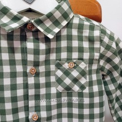 be more camisa bebe cuadro vichy