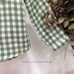 be more camisa bebe cuadro vichy