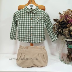 be more camisa bebe cuadro vichy