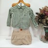 be more camisa bebe cuadro vichy